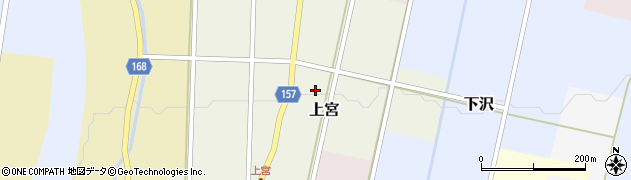 富山県立山町（中新川郡）上宮周辺の地図