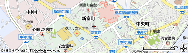 富山県砺波市新富町周辺の地図