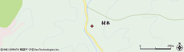 石川県河北郡津幡町材木ホ周辺の地図