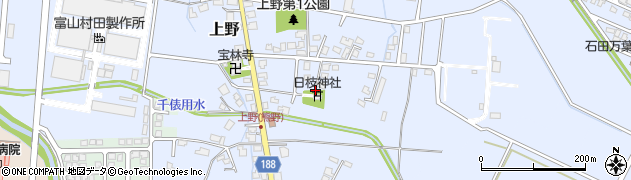 富山県富山市上野周辺の地図