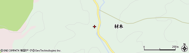 石川県津幡町（河北郡）材木（カ）周辺の地図