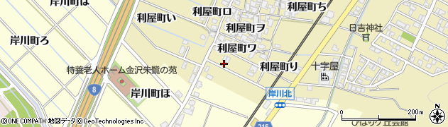 石川県金沢市利屋町り13周辺の地図