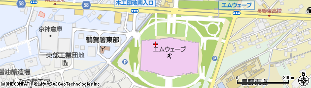 長野オリンピック記念展示コーナー周辺の地図