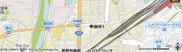 タイムズカー長野店周辺の地図