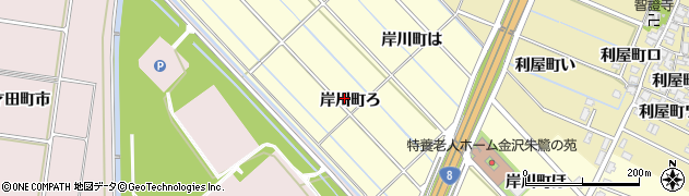 石川県金沢市岸川町（ろ）周辺の地図