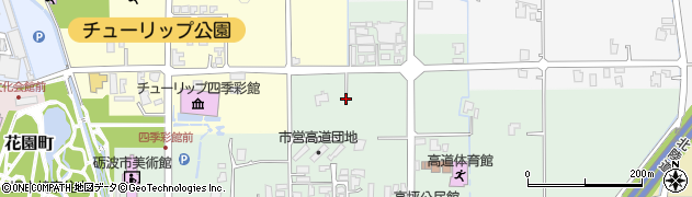 富山県砺波市高道周辺の地図