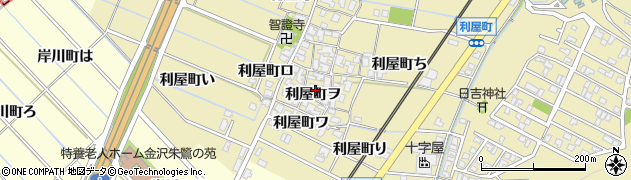 石川県金沢市利屋町（ヲ）周辺の地図