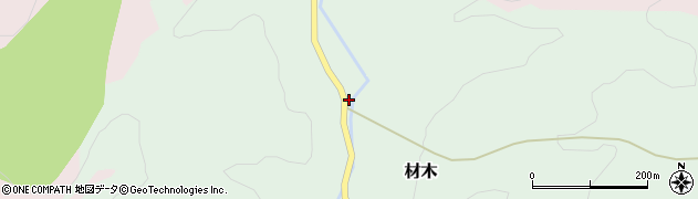 石川県河北郡津幡町材木ロ周辺の地図