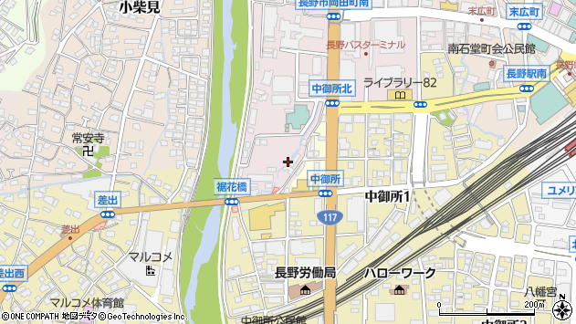 〒380-0935 長野県長野市中御所の地図