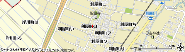 石川県金沢市利屋町ハ66周辺の地図