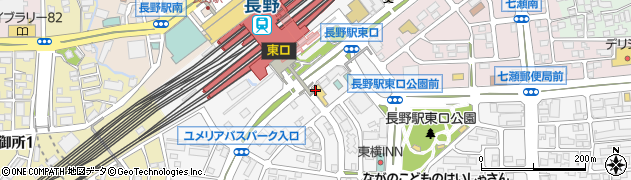 セブンイレブン長野駅東口店周辺の地図