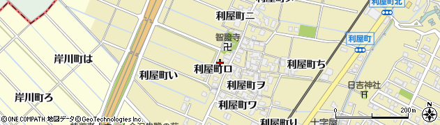 石川県金沢市利屋町ハ1周辺の地図