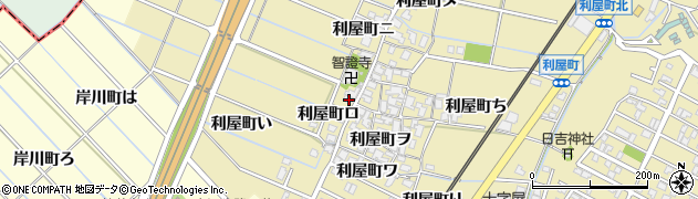 石川県金沢市利屋町ハ71周辺の地図