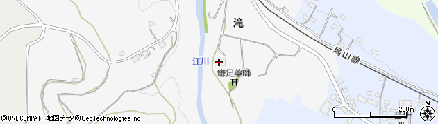 栃木県那須烏山市滝41周辺の地図