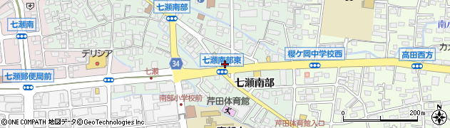 長野県長野市鶴賀（七瀬南部）周辺の地図