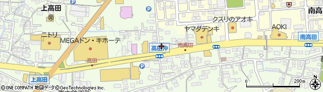 十萬石高田店周辺の地図