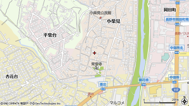 〒380-0942 長野県長野市小柴見の地図