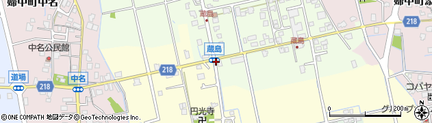 蔵島周辺の地図