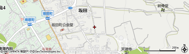 長野県須坂市坂田周辺の地図