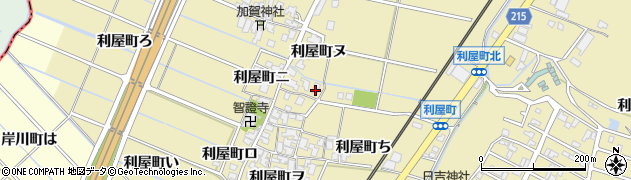 石川県金沢市利屋町（ル）周辺の地図