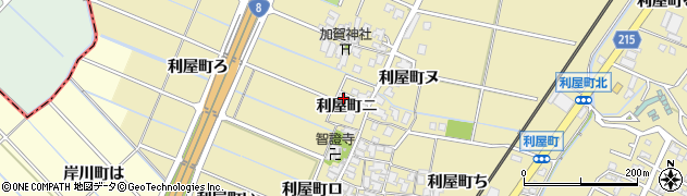 石川県金沢市利屋町ろ周辺の地図