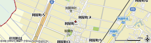 石川県金沢市利屋町（ニ）周辺の地図