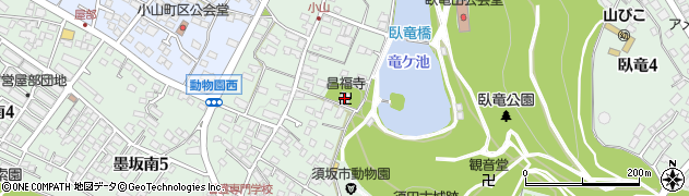昌福寺周辺の地図