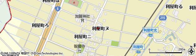 石川県金沢市利屋町ヌ周辺の地図