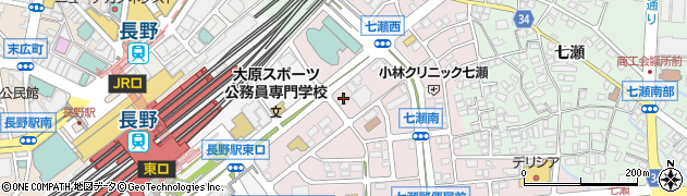 Ｊネットレンタカー長野駅東口店周辺の地図