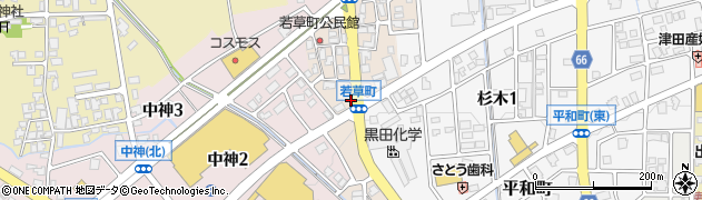 富山県砺波市若草町周辺の地図
