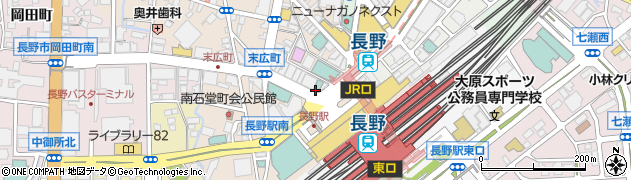 長野県長野市末広町周辺の地図