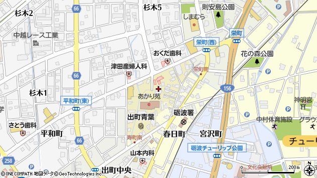 〒939-1377 富山県砺波市寿町の地図