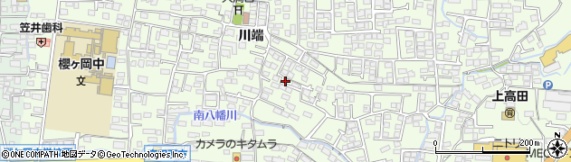 長野県長野市高田（川端）周辺の地図