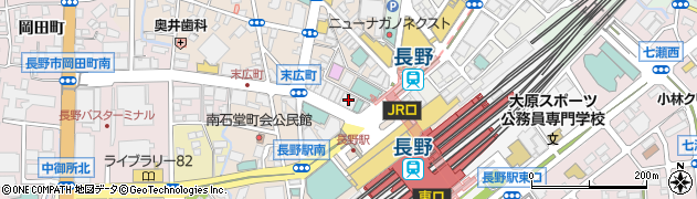 株式会社アートネイチャー　レディースアートネイチャー長野サロン周辺の地図