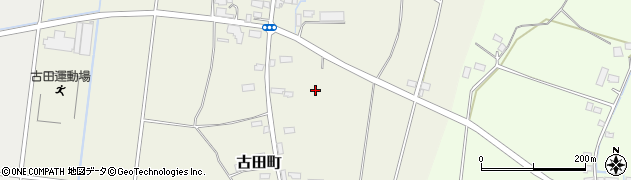 栃木県宇都宮市古田町周辺の地図