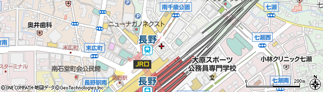 長野駅前スカイパーク周辺の地図