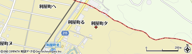 石川県金沢市利屋町（タ）周辺の地図