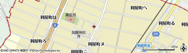 石川県金沢市利屋町は周辺の地図