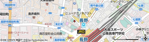 セブンイレブン長野二線路通り店周辺の地図