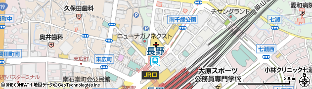 アンジェラックス長野店周辺の地図