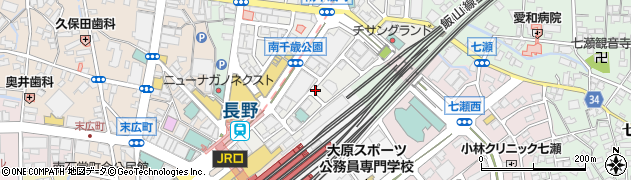 オリックスレンタカー長野駅前店周辺の地図