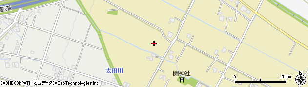 富山県富山市関周辺の地図