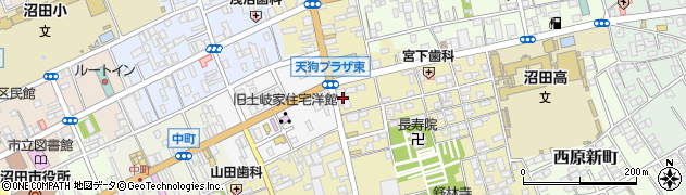 沼田中央駐車場周辺の地図