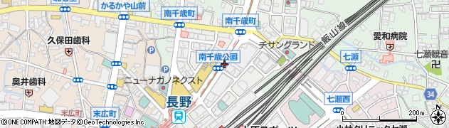 長野県長野市南千歳周辺の地図