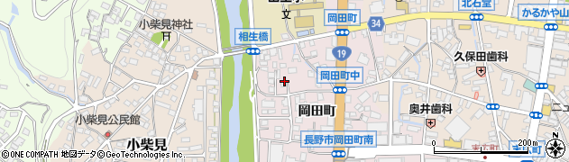 長野県長野市中御所岡田町周辺の地図