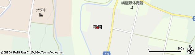 富山県砺波市福岡周辺の地図