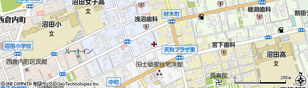 群馬県警察本部　沼田警察署倉内交番周辺の地図