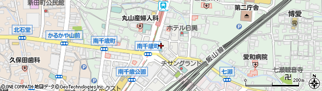 長野県長野市南千歳2丁目周辺の地図
