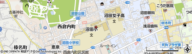 沼田市立沼田小学校周辺の地図