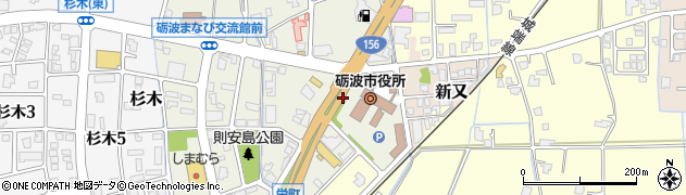 砺波市役所前周辺の地図